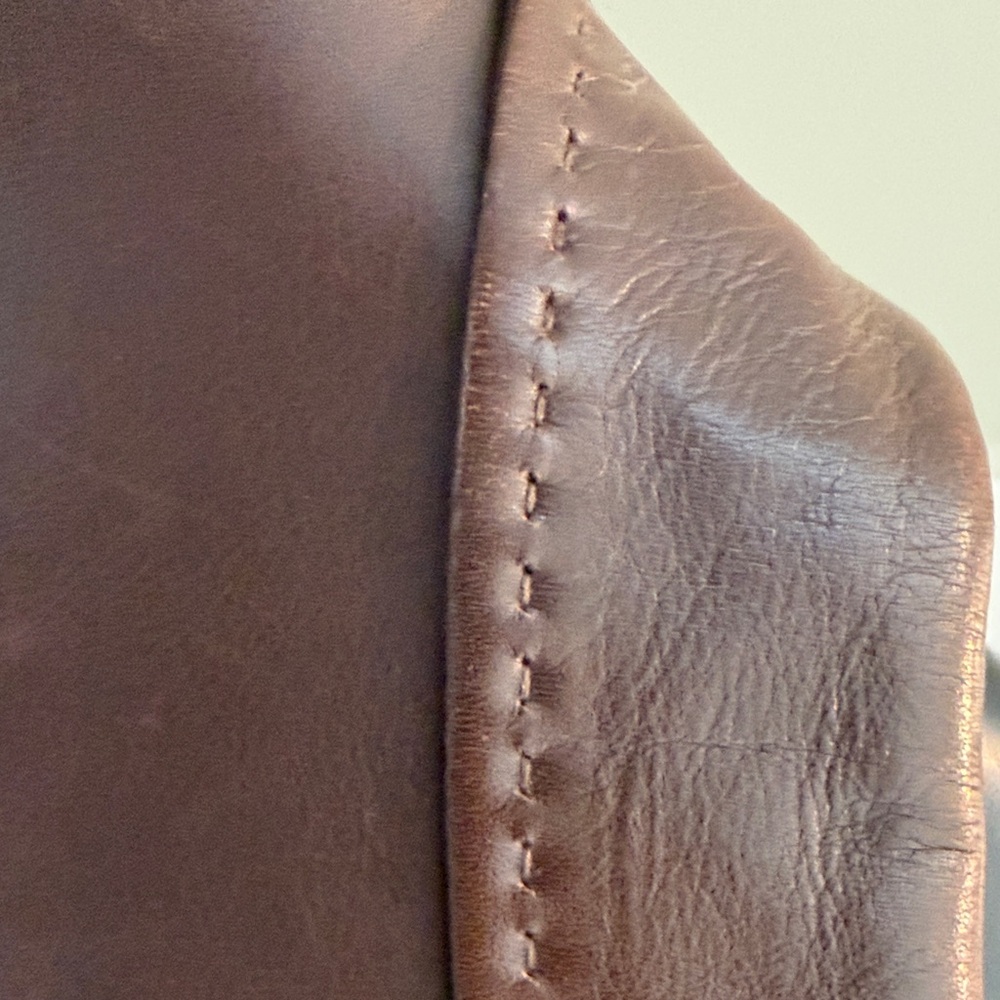Vintage Gucci Dark Brown Leather Jacket, Tom Ford Era - Picture 7 of 11